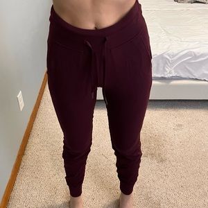 Burgundy 4 Lululemon Joggers